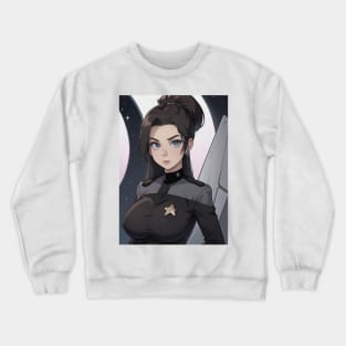 symbiote space woman Crewneck Sweatshirt